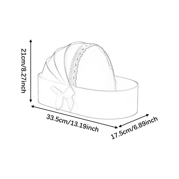Baby Shower Box Flower Box Wedding Celebration Romantic Contatiner Presents Wrapping Bag Flower Arrangement Cradle Floral Basket 6