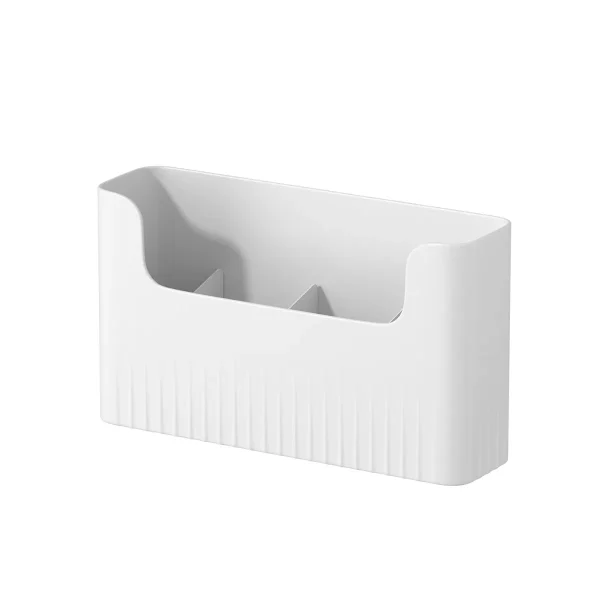 Kitchen Cabinet Door Storage Box Cling Film Holder Wall Mounted Basket Artifact Tool Household Sundries Collection Organizer Box 6