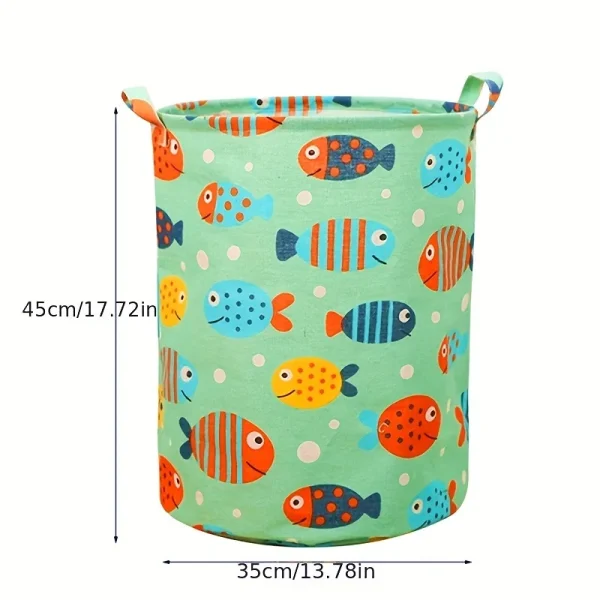Fabric storage basket, clothes, toys, sundries, dirty clothes basket, household moisture-proof and mildew-proof storage basket 3