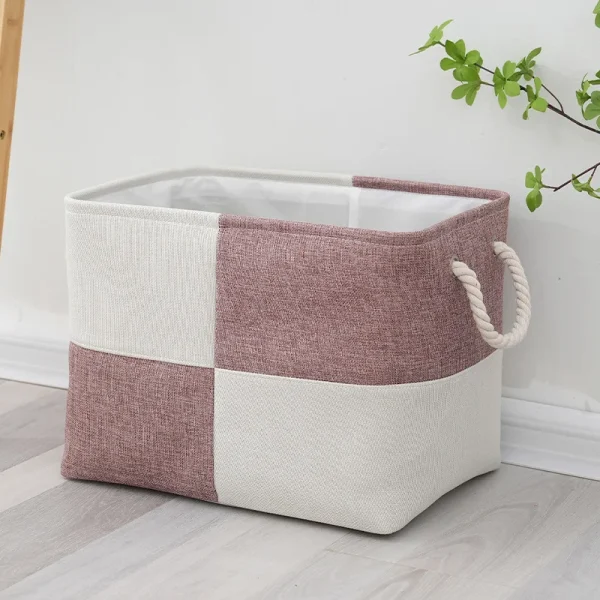 Home Supplies Sundries Sorting Basket Folding Linen Organizer Box Underwear Socks Baby Toys Storage Basket 4