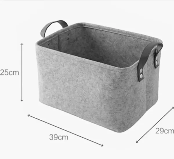 Laundry Basket Felt Toy Book Foldable Storage basket Dirty Clothes Toys Holder Container Living Room Bathroom Organizer ZM73017 4