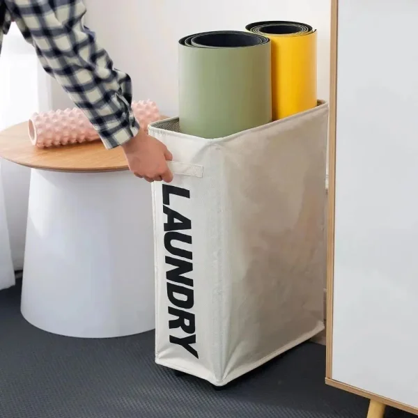 Laundry Basket With Wheels Laundry Hamper Multifunctional Foldable Laundry Basket Organizer Dirty Clothes Large Capacity 4