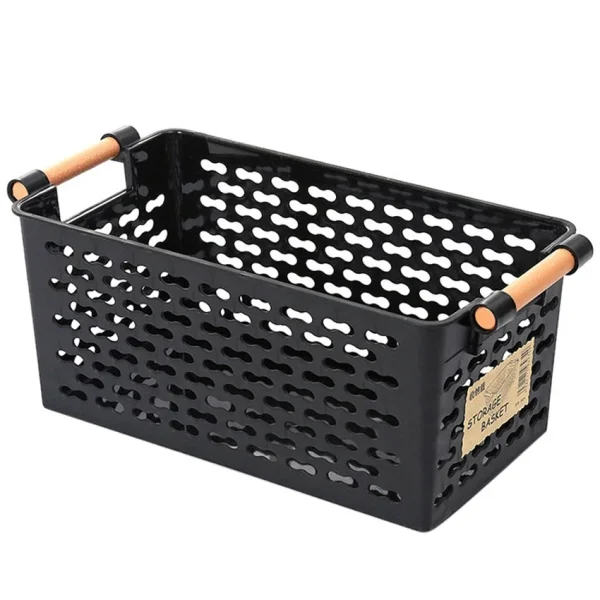 Plastic Desktop Storage Basket Rectangular Bathroom Portable Storage Box Bath Basket Kitchen Debris Multi-Purpose Baskets 1