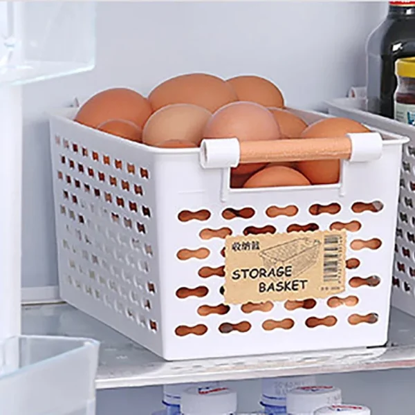 Plastic Desktop Storage Basket Rectangular Bathroom Portable Storage Box Bath Basket Kitchen Debris Multi-Purpose Baskets 5