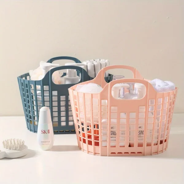 Modern Foldable Laundry Hamper High-capacity Portable Dirty Clothes Organizer Durable Laundry Basket for Home Bathroom 4
