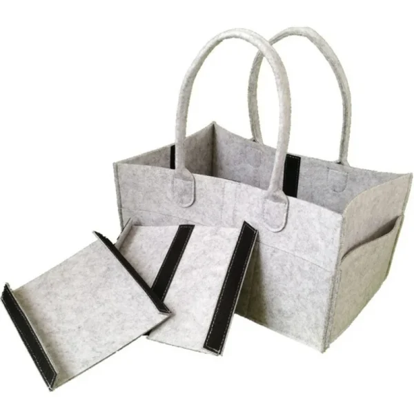 Baby Diaper Wipes Bag Caddy Infant Nappy Organizer Basket Nursery Storage Durabl 4