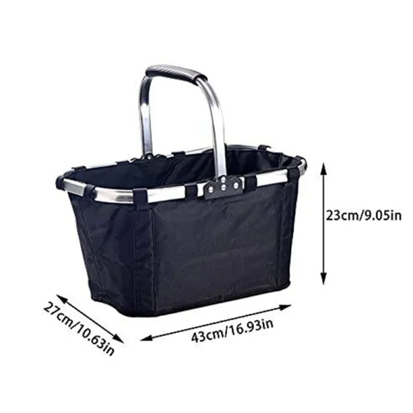 Large Capacity Picnic Basket Foldable Portable Hand Basket Outdoor Picnic Basket For Shopping Basket Home Storage 6