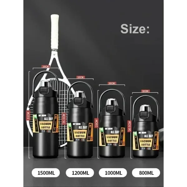 304 Vacuum Outdoor Flasks Thermo Water Bottle Tumbler Thermoses Stainless Steel Thermo Bottle Portable Thermos Large Capacity 4