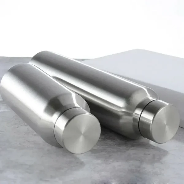 650ml/1000ml Stainless Steel Sport Water Bottle Single-layer Rugged  Cup Metal Flask Drinkware Camping Sports Gym 2