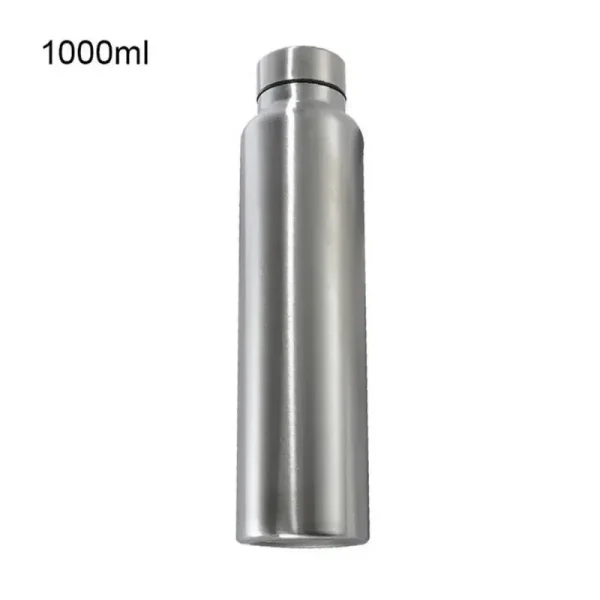 650ml/1000ml Stainless Steel Sport Water Bottle Single-layer Rugged  Cup Metal Flask Drinkware Camping Sports Gym 5