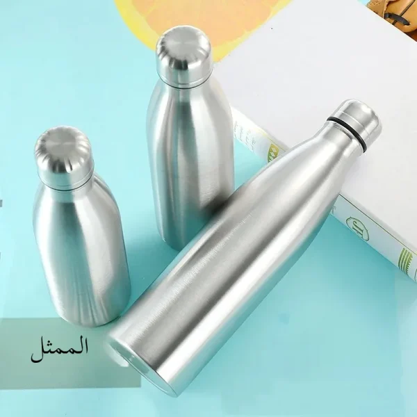 Single Layer Stainless Steel Canteen Kettle Outdoor Camping Hiking Water Bottle Portable Large Capacity Leakproof Drinking Bottl 1