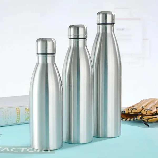Single Layer Stainless Steel Canteen Kettle Outdoor Camping Hiking Water Bottle Portable Large Capacity Leakproof Drinking Bottl 2