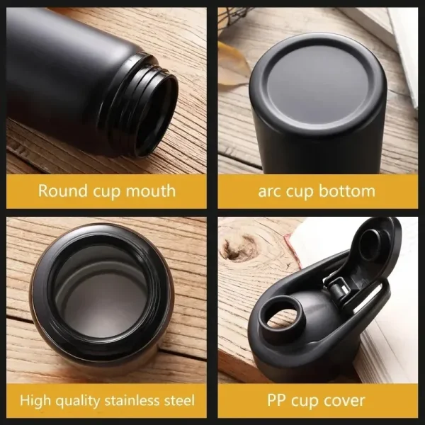 Portable Stainless Steel Water Bottle Bicycle Riding Drinking Water Bottle Outdoor Sport Travel Mug Metal Stainless Steel Bottle 5