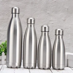 Stainless Steel Water Bottle 1 Liter Free Shipping Items, Drink Bottle for Sport Travel Cups,  500 750 1000ml Water Bottles 1