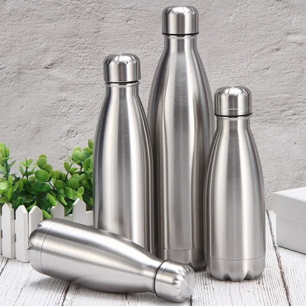 Stainless Steel Water Bottle 1 Liter Free Shipping Items, Drink Bottle for Sport Travel Cups,  500 750 1000ml Water Bottles 3