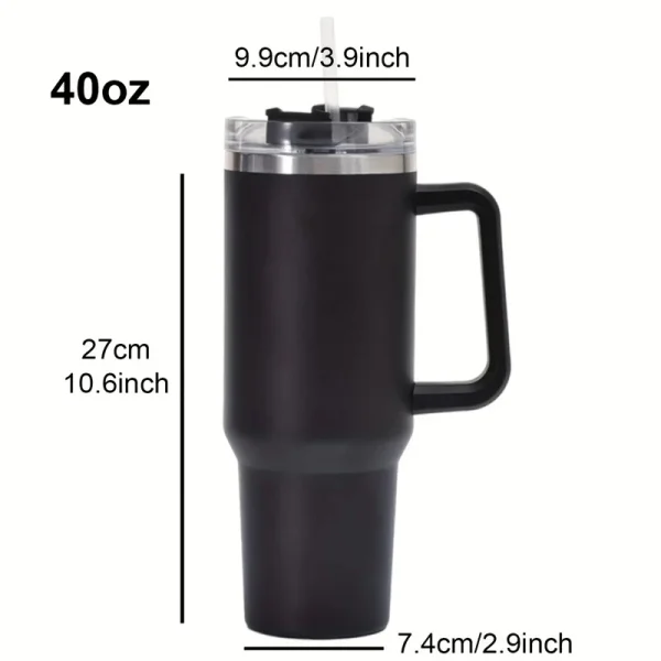 1200ML 304 Stainless Steel Insulated Water Bottle Hot Coffee Car Cup Hot And Cold Mug Thermos Bottle With Handle Straw Sports Av 6