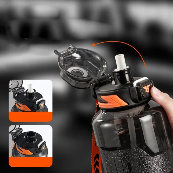 TKK 1500ml Sports Water Bottle with Tea Drain Fliter TRITAN Large Capacity Cup Outdoor Gym Kettle BPA-Free 4