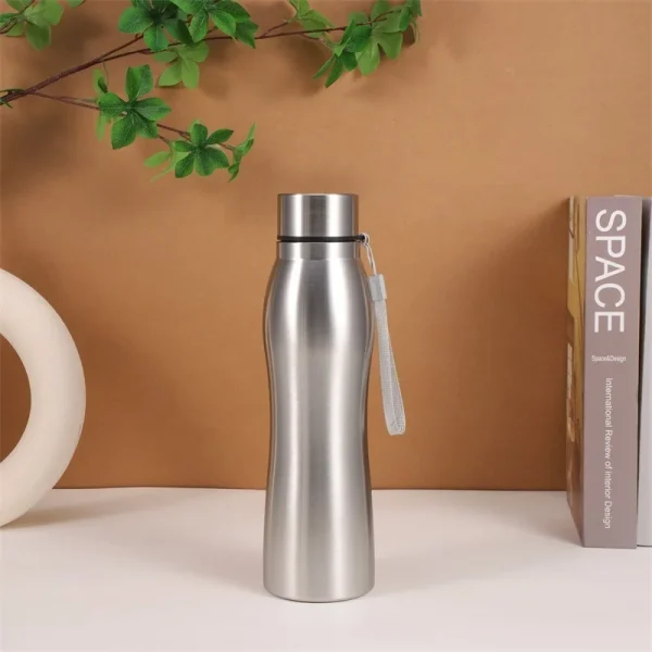 1000Ml Stainless Steel Sport Bottle Single-Layer Red Water Cup Metal Flask Drinkware Camping Sports Gym 4