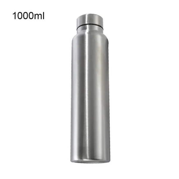 1000Ml Stainless Steel Sport Bottle Single-Layer Red Water Cup Metal Flask Drinkware Camping Sports Gym 6