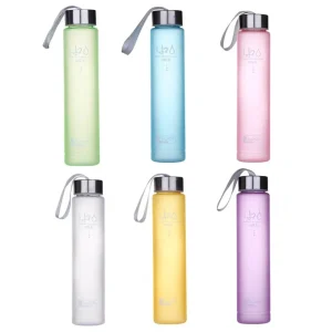 Water Bottle Drinkware Termos Frosted Stainless Steel Thermos Bottle Sport Drink Items Shatterproof Plastic Lemon Juice Storage 1