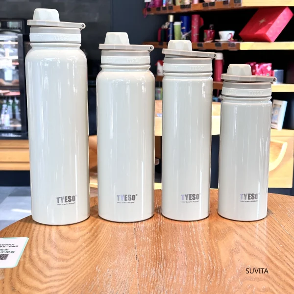 Tyeso Stainless Steel Thermos Water Bottle Portable Sport Vacuum Flask Keeps Cold and Heat Thermal Mug Insulated Car Tumbler Cup 6