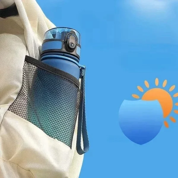 1 Liter Large Capacity Leak Proof Sports Water Bottle Colorful Plastic Cup Drink items Outdoor Travel Portable Gym Fitness Jugs 4