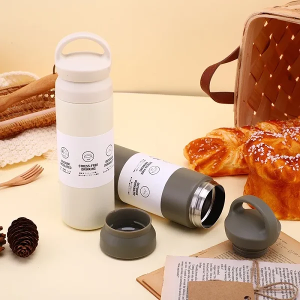 500ml Thermal Bottle Tea And Coffee Thermos Cup For Coffee Stainless Steel Double-Layer Insulation Sports Water Bottle For Girls 3