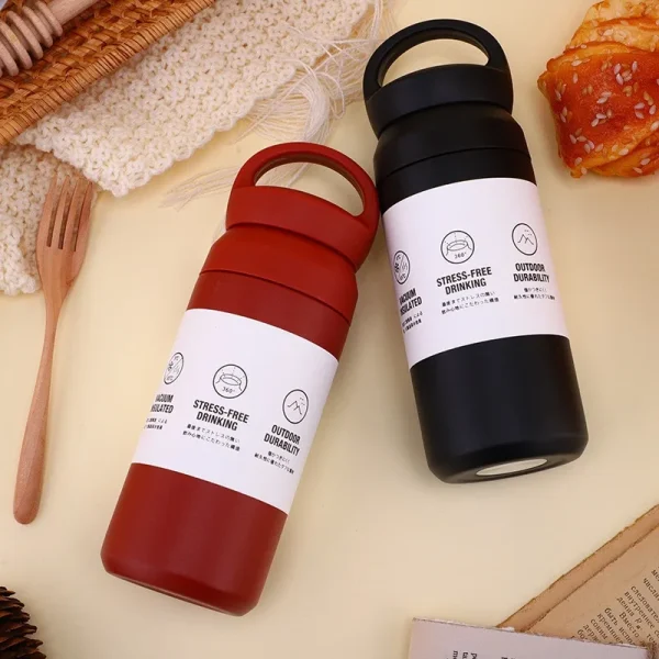 500ml Thermal Bottle Tea And Coffee Thermos Cup For Coffee Stainless Steel Double-Layer Insulation Sports Water Bottle For Girls 4