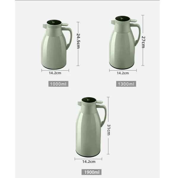 Kitchen Thermal Kettle Household Digital Display Coffee,1/1.3/2L Thermos Glass Liner Vacuum Flasks Large Capacity Water Bottle 3