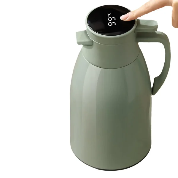 Kitchen Thermal Kettle Household Digital Display Coffee,1/1.3/2L Thermos Glass Liner Vacuum Flasks Large Capacity Water Bottle 5