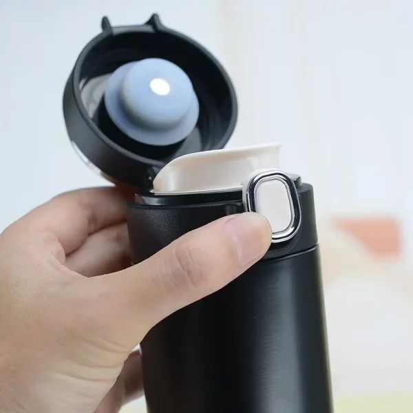 1Pc Smart Thermos Stainless Steel Water Bottle Led Temperature Display Coffee Thermal Mugs Intelligent Insulation 400ML Digital 5