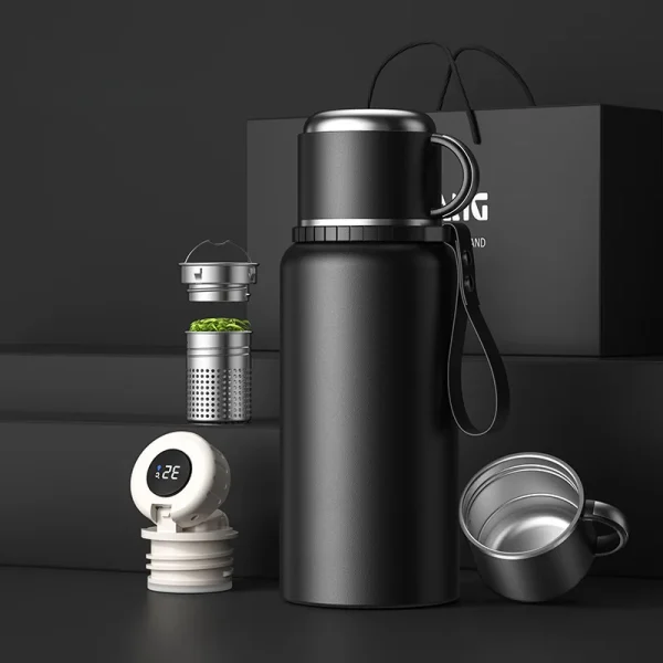 Stainless Steel Thermos Water Bottle Hot Coffee Thermos Vacuum Double-layer Portable Water Bottle 1