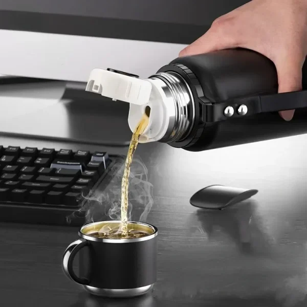 Stainless Steel Thermos Water Bottle Hot Coffee Thermos Vacuum Double-layer Portable Water Bottle 5