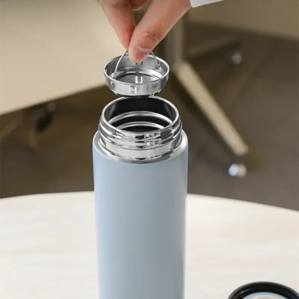 500ml Smart Temperature Display Thermos Cup Cute Children's Student Water Bottle Coffee Mug Stainless Steel Portable Drinkware 3