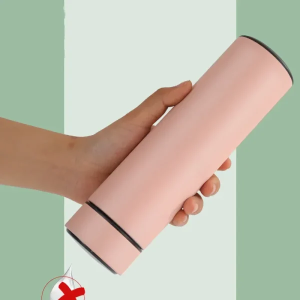 500ml Smart Temperature Display Thermos Cup Cute Children's Student Water Bottle Coffee Mug Stainless Steel Portable Drinkware 4