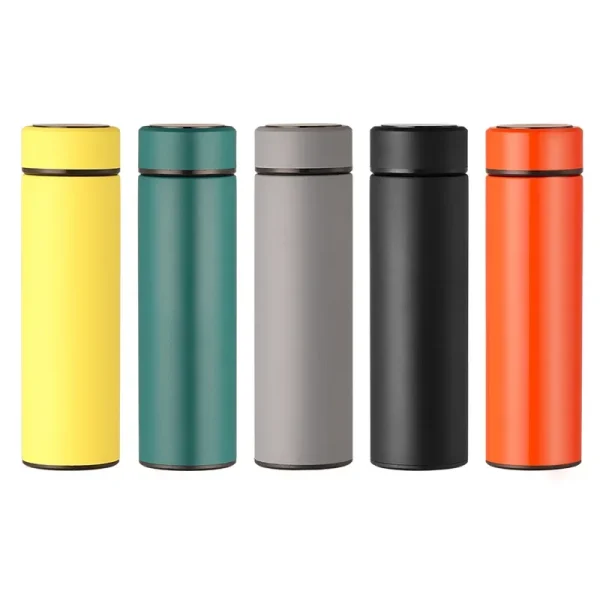 500ml Smart Temperature Display Thermos Cup Cute Children's Student Water Bottle Coffee Mug Stainless Steel Portable Drinkware 6