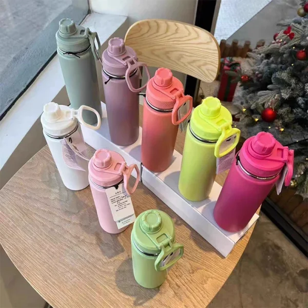 24oz Stainless Steel Lulu Insulated Water Cup Sports Water Bottles Pure Titanium Vacuum Portable Leak proof Outdoor Travel 3