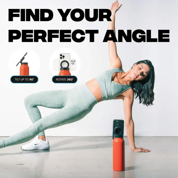 2024 720ml Unique Magnet Water Bottle 304 Stainless Steel Insulated Magsafe Water Bottle with Magnetic Cell Phone Holder 3