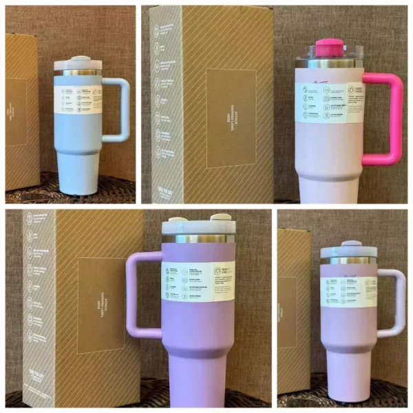 2025 new 40OZ Stainless Steel Water Bottle with Handle, Leak-Proof & Durable Construction 1