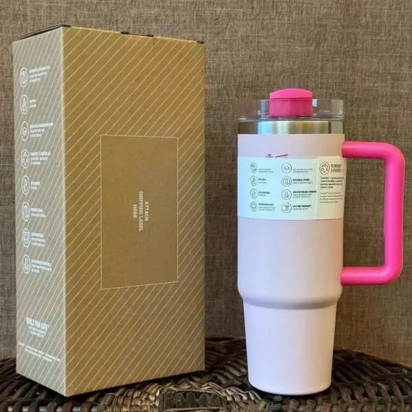 2025 new 40OZ Stainless Steel Water Bottle with Handle, Leak-Proof & Durable Construction 5