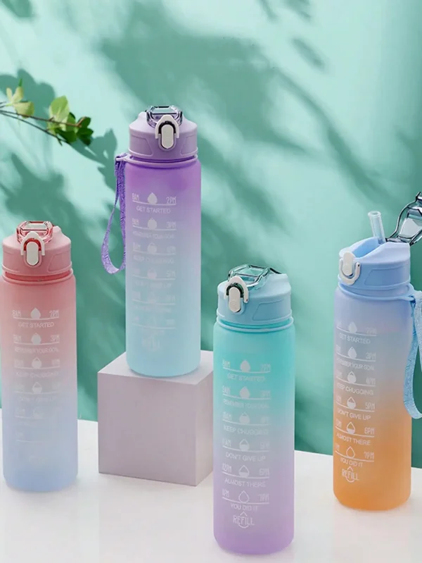 1PCS 750ml Fitness Water Bottle with Time Stamp Leak Proof Tritan BPA Free Suitable for Gym Camping Outdoor Sports Cups Bottles 3