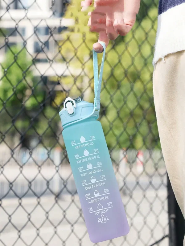 1PCS 750ml Fitness Water Bottle with Time Stamp Leak Proof Tritan BPA Free Suitable for Gym Camping Outdoor Sports Cups Bottles 5