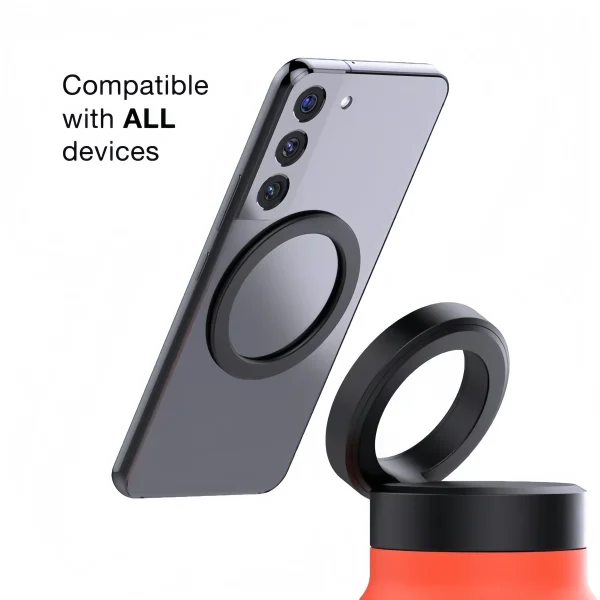 24 Oz Insulated Stainless Steel Sports Water Bottle With Straw Outdoor Insulated Water Mug With Magnetic Phone Holder Thermos 2