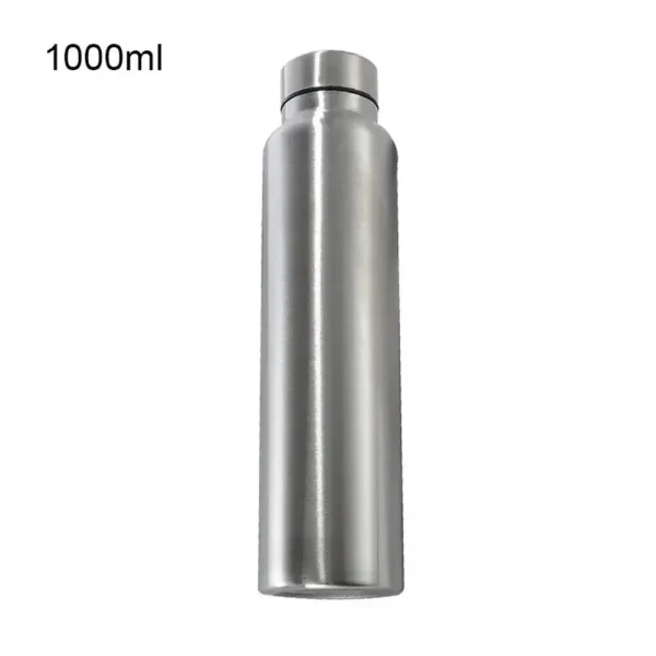 High Quality 1000ml Stainless Steel Sport Water Bottle Single-layer Rugged Water Cup Metal Flask Drinkware Camping Sports Gym 6