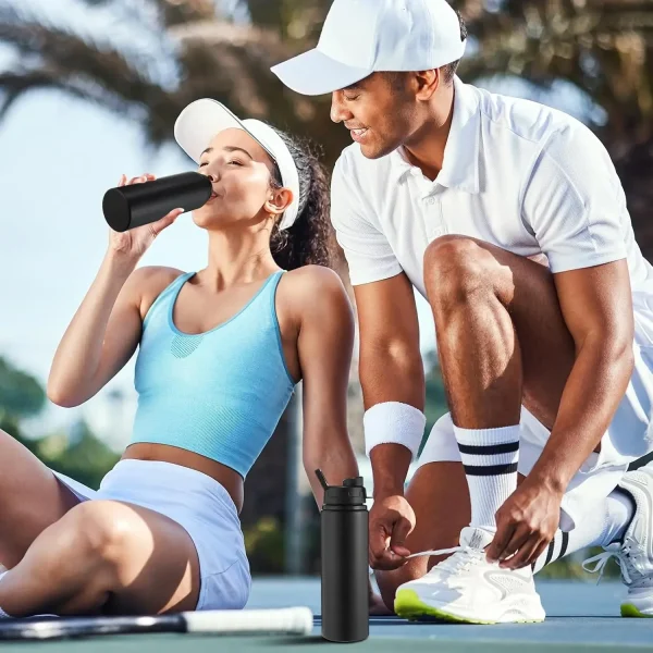 20Oz Aluminum Sports Water Bottle Leak Proof Lightweight Canteen BPA Free Design for Cycling Hiking Running Gym Outdoor Use 3