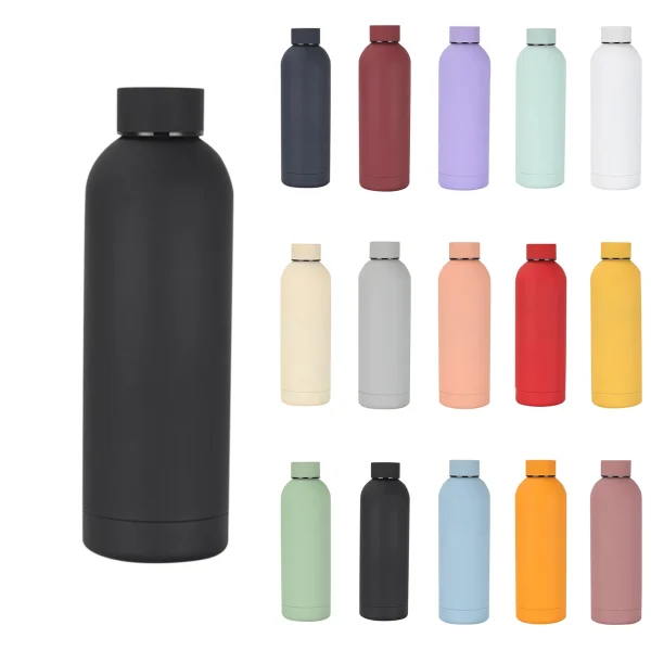 500ml Stainless Steel Small Mouth Insulated Cup Portable Outdoor Sports Water Bottle 1