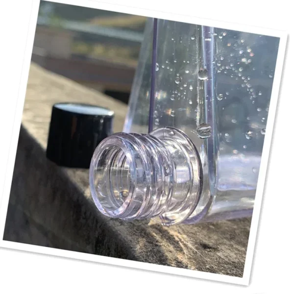 420ml Flat Water Bottle Clear Slim A5 Backpacks Water Bottle Portable Travel Mug Outdoor Sports Water Bottle For Camping Hiking 2