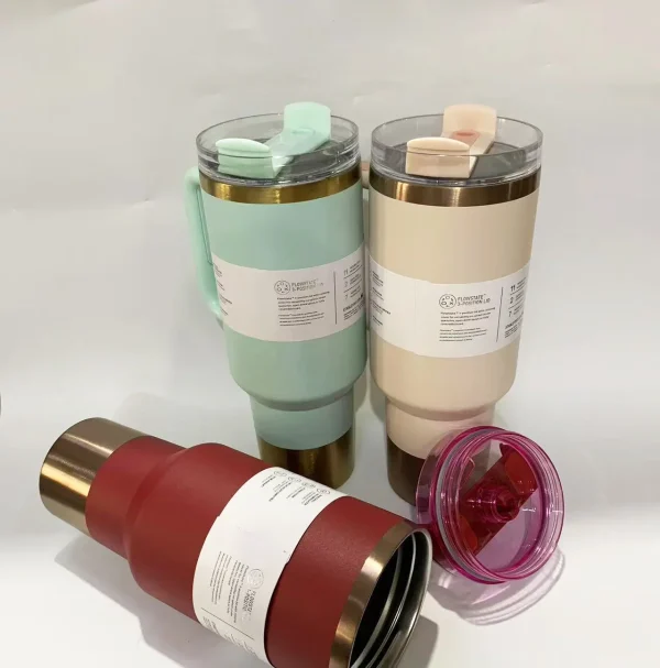 2025 new1.18L 40oz Lids Stainless Steel Thermo Bottle Car Water Cup Insulated Cold Drink Vacuum Cup Travel Thermal Mug For Sport 2