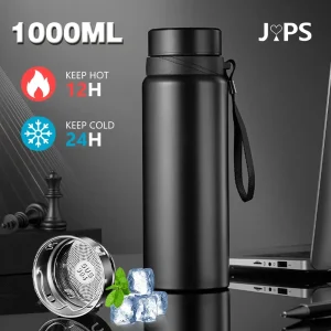 1L Thermal Water Bottle Keep Cold and Hot Thermos for Water Tea Coffee Vacuum Flasks Car Stainless Steel Insulated Bottle 1
