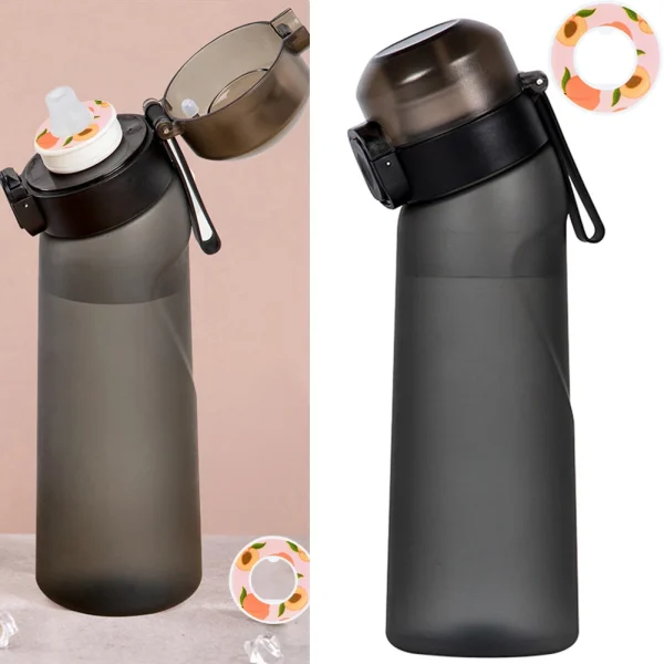 Flavored Water Bottle 650ml Sports Alr Up Drinking Bottle 8 Fruit Fragrance Pods Water Cup for Outdoor Camping Fitness Fashion 4